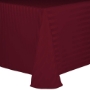 Poly Stripe Banquet Tablecloth - Brick