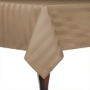 Poly Stripe Square Tablecloth - Toast