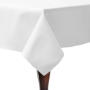 White, Twill Square Tablecloth