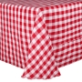 Poly Stripe Banquet Tablecloth - Red White