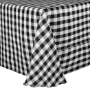 Poly Stripe Banquet Tablecloth - Black White