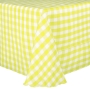 Poly Stripe Banquet Tablecloth - Lemon White