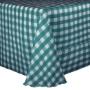 Poly Stripe Banquet Tablecloth - Teal White