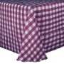 Poly Stripe Banquet Tablecloth - Burgundy White