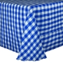 Poly Stripe Banquet Tablecloth - Royal white