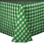 Poly Stripe Banquet Tablecloth - Moss White