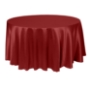 Holiday Red, Fandango Herringbone Weave Round Tablecloth