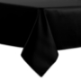Black, Fandango Herringbone Weave Square Tablecloth