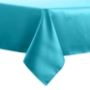 Turquoise, Fandango Herringbone Weave Square Tablecloth