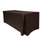 Chocolate, Kenya Damask Fitted Tablecloth