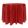 Bombay Pintuck Taffeta  Round Tablecloth - Red