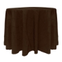 Bombay Pintuck Taffeta  Round Tablecloth - Chocolate
