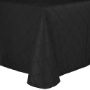 Bombay Pintuck Taffeta  Banquet Tablecloth - Black