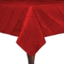 Bombay Pintuck Taffeta  Square Tablecloth - Red