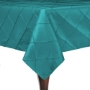 Bombay Pintuck Taffeta  Square Tablecloth - Turquoise