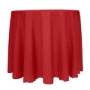 Holiday Red - Majestic Reversible Dupioni-Satin Round Tablecloth 