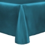Turquoise  - Majestic Reversible Dupioni-Satin  Banquet Tablecloth 