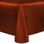 Burnt Orange  - Majestic Reversible Dupioni-Satin  Banquet Tablecloth 