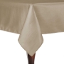 Tan - Majestic Reversible Dupioni-Satin Round Tablecloth 