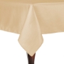 Camel - Majestic Reversible Dupioni-Satin Round Tablecloth 