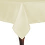 Ivory - Majestic Reversible Dupioni-Satin Round Tablecloth 