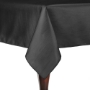 Charcoal - Majestic Reversible Dupioni-Satin Round Tablecloth 