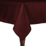 Burgundy - Majestic Reversible Dupioni-Satin Round Tablecloth 