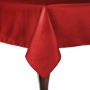 Cherry Red - Majestic Reversible Dupioni-Satin Round Tablecloth 