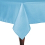 Light Blue - Majestic Reversible Dupioni-Satin Round Tablecloth 