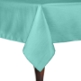 Aqua - Majestic Reversible Dupioni-Satin Round Tablecloth 