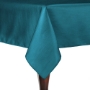 Turquoise - Majestic Reversible Dupioni-Satin Round Tablecloth 