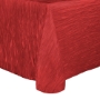 Red, Delano Crinkle Taffeta Round Tablecloth