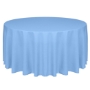 Light Blue, Havana Faux Burlap Round Tablecloth