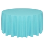 Turquoise, Havana Faux Burlap Round Tablecloth