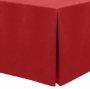Red, Spun Poly Fitted Tablecloth