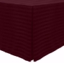 Burgundy, Poly Stripe Fitted Tablecloths