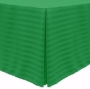 Emerald, Poly Stripe Fitted Tablecloths