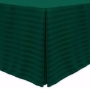 Hunter Green, Poly Stripe Fitted Tablecloths