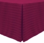 Raspberry, Poly Stripe Fitted Tablecloths