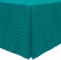 Teal, Poly Stripe Fitted Tablecloths