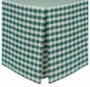 Moss/White Poly, Poly Check Fitted Tablecloth