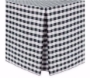 Black/ White Poly, Poly Check Fitted Tablecloth