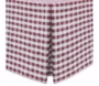 Burgundy/White Poly, Poly Check Fitted Tablecloth