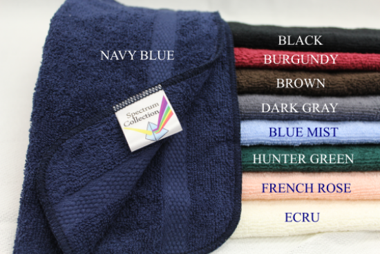 Color Bath Towels - Spectrum Collection 100% Cotton