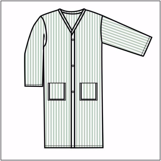 Green Hospital Seersucker Robe 