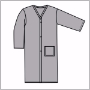 Grey Economy Robes -  1 Hip Pocket, And Self Belt