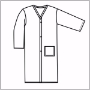 White Economy Robes -  1 Hip Pocket, And Self Belt