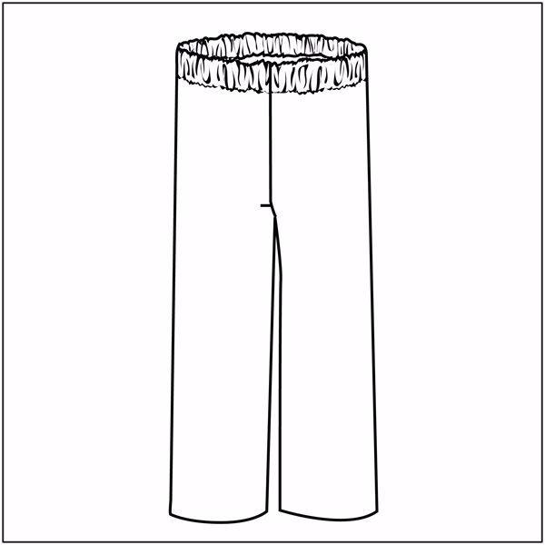 Patient Pajama Pants With Elastic Waist Snaps Wholesale Mid Fly