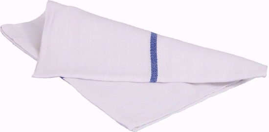 Blue Stripe Herringbone Terry Towels