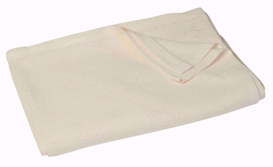Thermal Cotton Massage Blanket 100% Cotton White 66 x 96